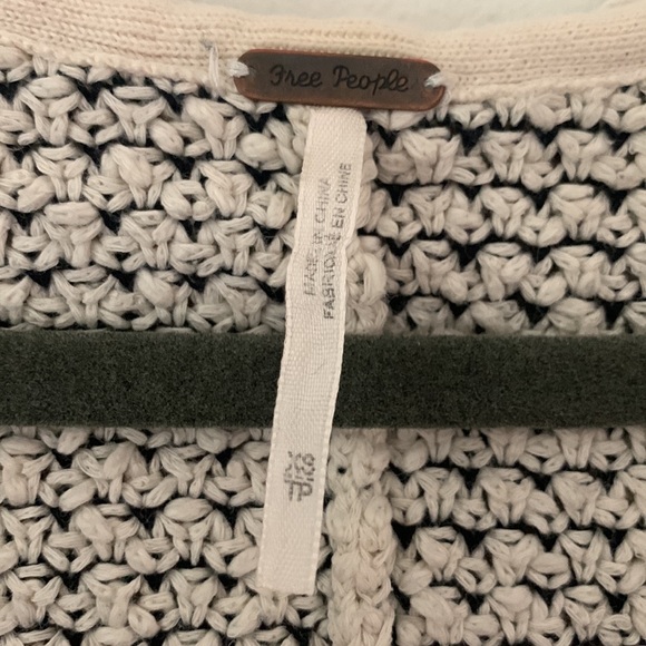 Free People Black & White Cardigan - Picture 3 of 6